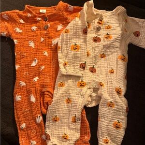 Adorable Halloween-Themed Kids Footies